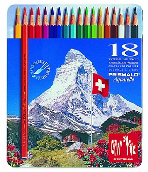 �� 18 ���� ������  PRISMALO Aquarelle - ���� ����� Carandache
