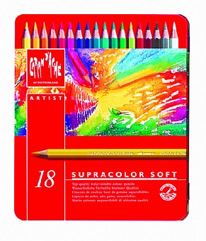 �� 18 ���� ������ ��  Supracolor Soft Aqvarelle - ������ ����� Carandache Artistoft