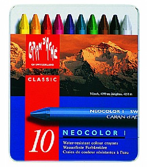 �� 10 ���� ����� ��� - NEOCOLOR 1- ���� ����� Carandache