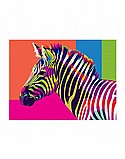 צביעה לפי מספרים - זברה צביעה לפי מספרים - זברה