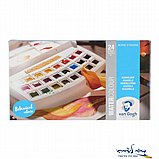 סט 24 צבעי מים ואן גוך + מכחול + ספוג סט 24 צבעי מים ואן גוך + מכחול + ספוג