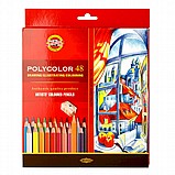 סט 48 עפרונות צבעוניים פוליכולור KOH-I-NOOR קופסת קרטון+ 2 עפרונות ומחדד מתנה סט 48 עפרונות צבעוניים פוליכולור KOH-I-NOOR קופסת קרטון+ 2 עפרונות ומחדד מתנה