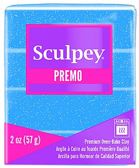 ���� ������� - Sculpey Premo ��� blue glitter 5049