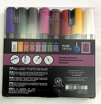 ���� 8 ��� ����� posca PC-5M ������ ����