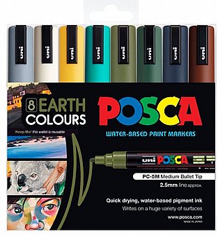 �� 8 ��� ����� posca PC-5M ����� ����