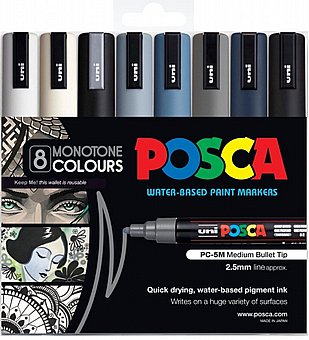 �� 8 ��� ����� posca PC-5M ������ ����