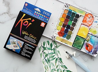 ���� 12 ���� ��� ����� Koi Water Color