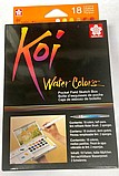 מארז 18 צבעי מים סקורה Koi Water Color מארז 18 צבעי מים סקורה Koi Water Color