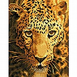 הדבקת אבני שיבוץ על בד קנבס- דיוקן פנתר 40X30 ס"מ הדבקת אבני שיבוץ על בד קנבס- דיוקן פנתר 40X30 ס"מ