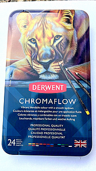 �� 24 ������� �������� ������ Derwent Chromaflow Pencils