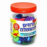 ערכת חרוזים עגולים להשחלה גילאי 3+ ערכת חרוזים עגולים להשחלה גילאי 3+